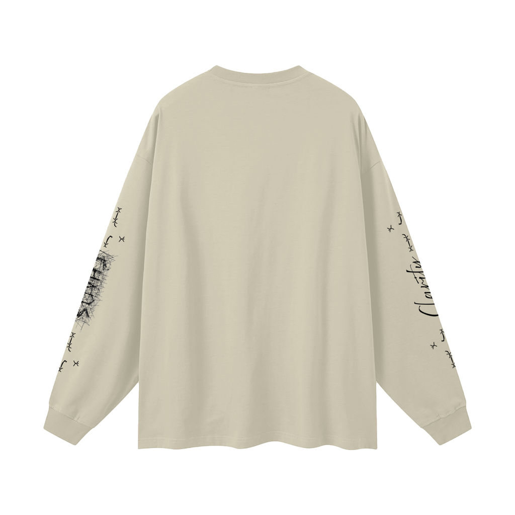 OVERSIZED LONG SLEEVE DISSECT T-SHIRT SAND
