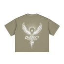 DISSECT VINTAGE WASHED BOXY REFINDED T-SHIRT GRAY GREEN