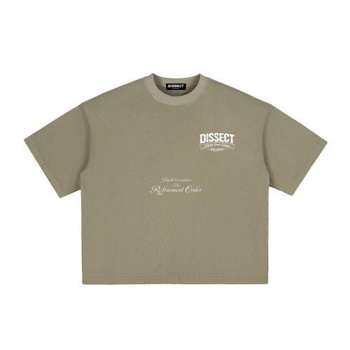 DISSECT VINTAGE WASHED BOXY REFINDED T-SHIRT GRAY GREEN