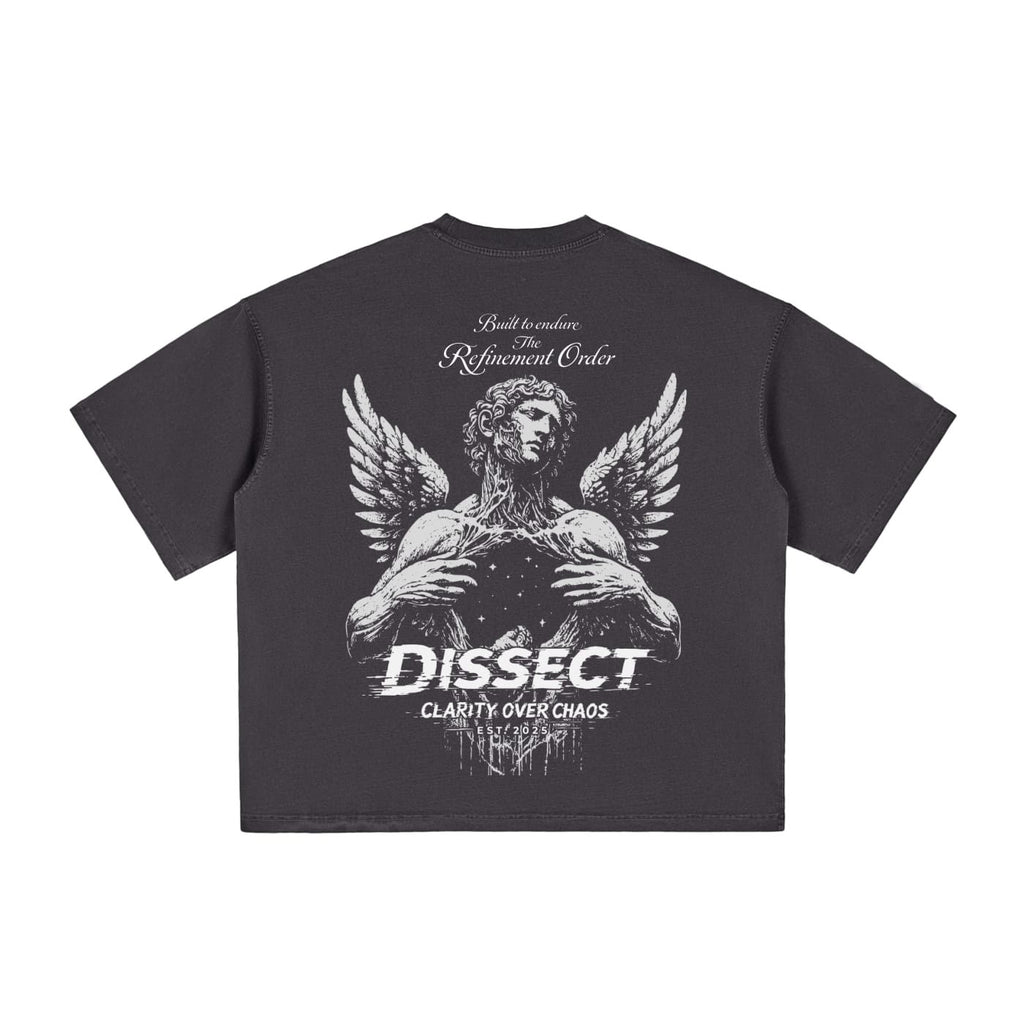 DISSECT VINTAGE WASHED BOXY T-SHIRT HAZE BLACK