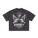 DISSECT VINTAGE WASHED BOXY T-SHIRT HAZE BLACK