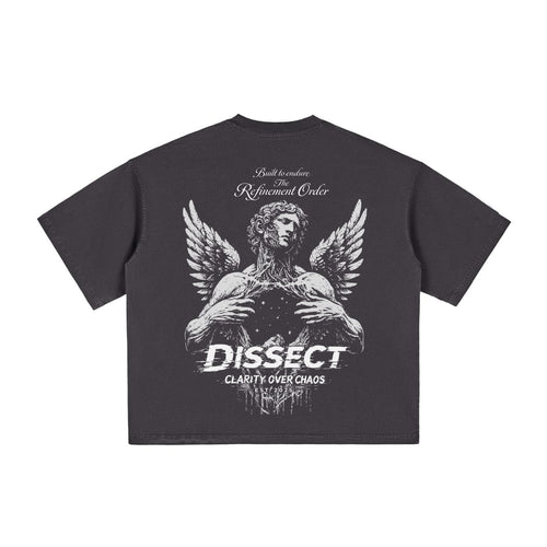 DISSECT VINTAGE WASHED BOXY T-SHIRT HAZE BLACK