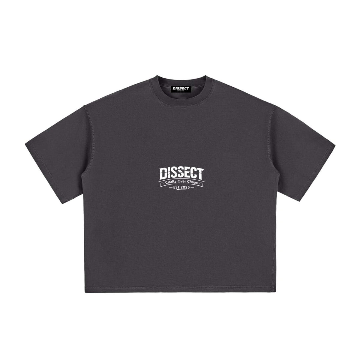 Disecft Dissect Vintage Washed Boxy T-Shirt Haze Black | Dissect Clothing