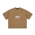 Dissect Clothing Vintage Washed Boxy T-Shirt Brown in premium cotton with structured boxy fit, soft washed finish, clean detailing, and minimalist design.