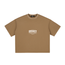 Dissect Clothing Vintage Washed Boxy T-Shirt Brown in premium cotton with structured boxy fit, soft washed finish, clean detailing, and minimalist design.