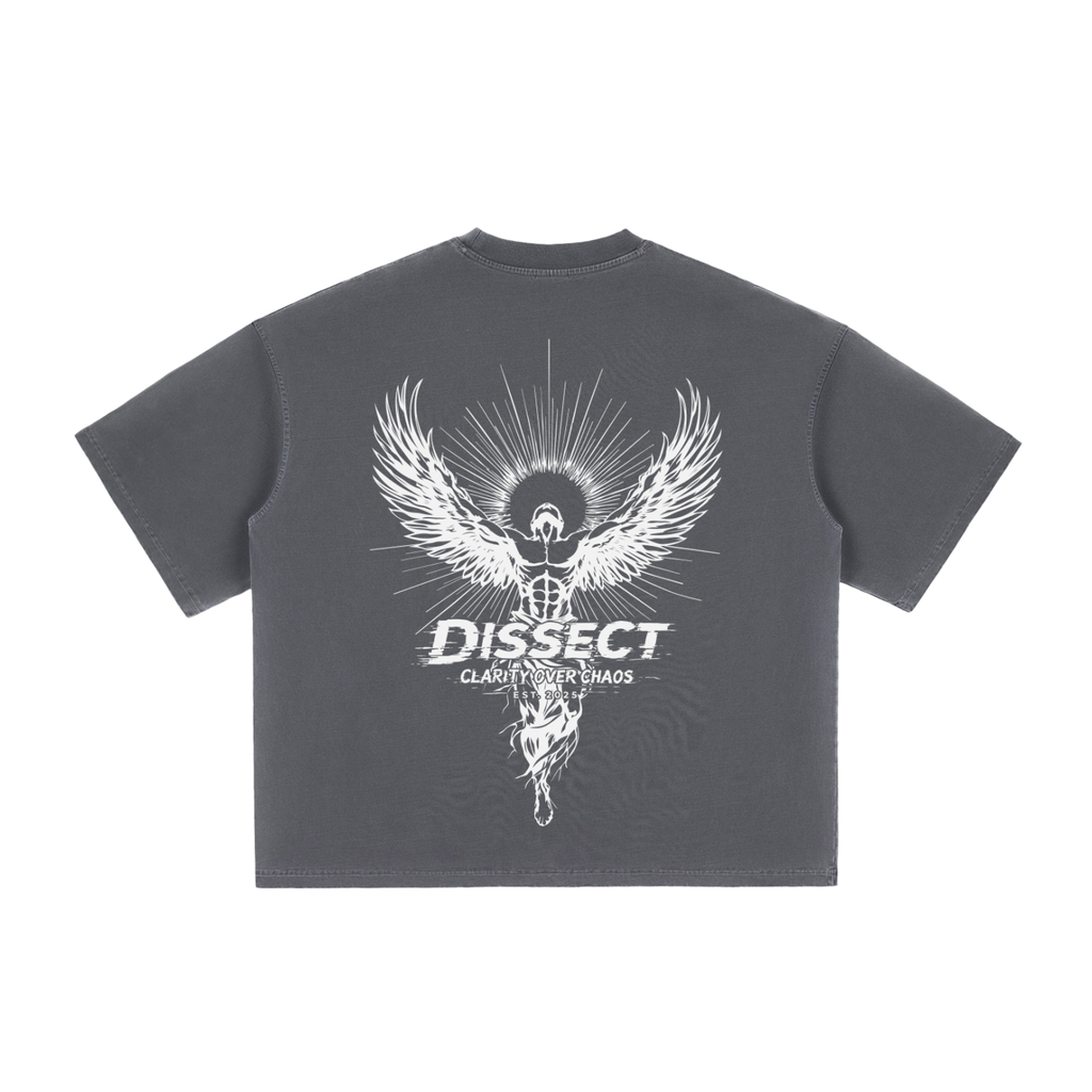 DISSECT VINTAGE REFINEMENT WASHED BOXY T-SHIRT HAZE GRAY