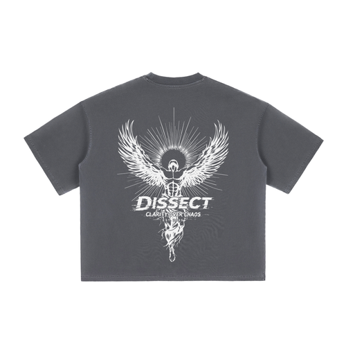 DISSECT VINTAGE REFINEMENT WASHED BOXY T-SHIRT HAZE GRAY