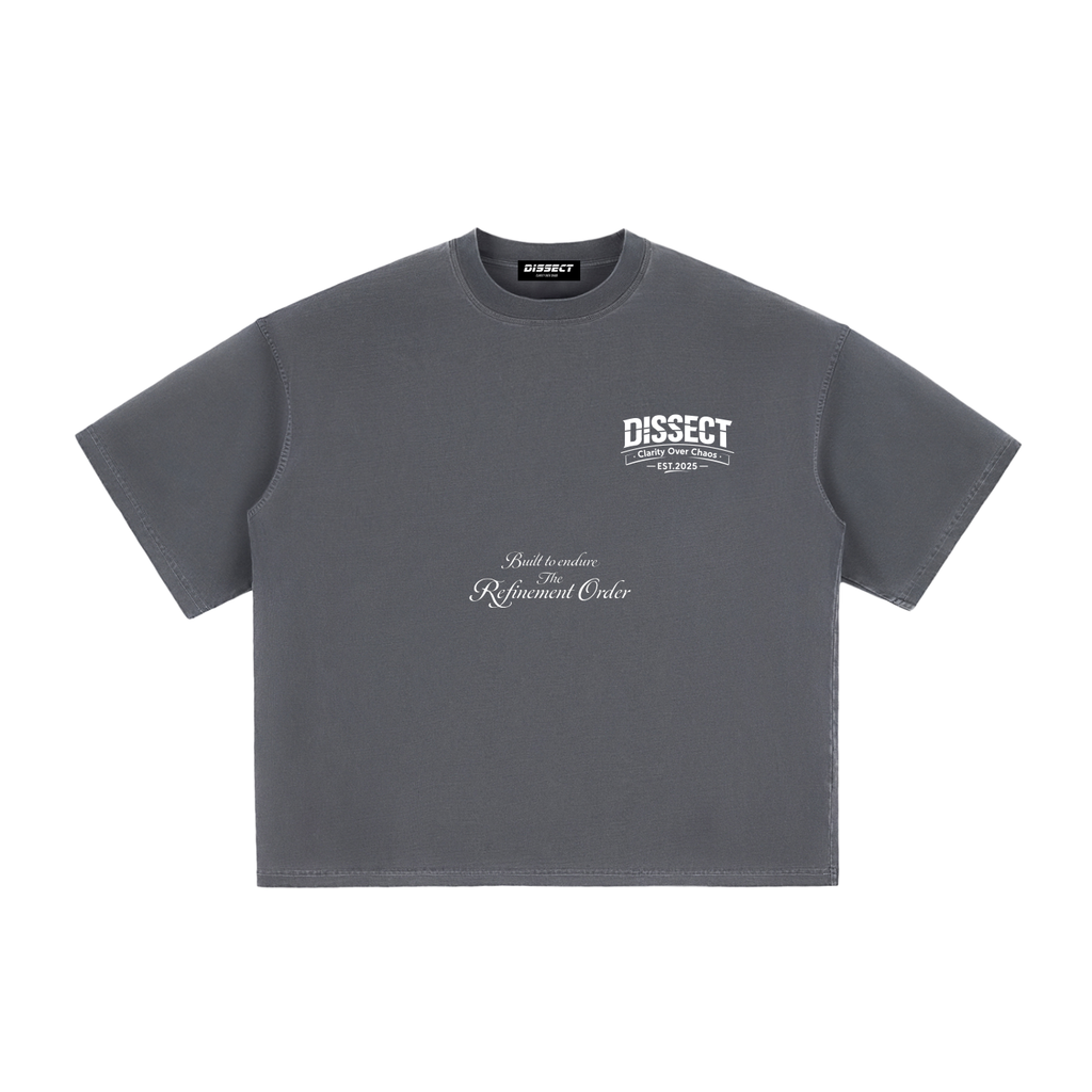 DISSECT VINTAGE REFINEMENT WASHED BOXY T-SHIRT HAZE GRAY