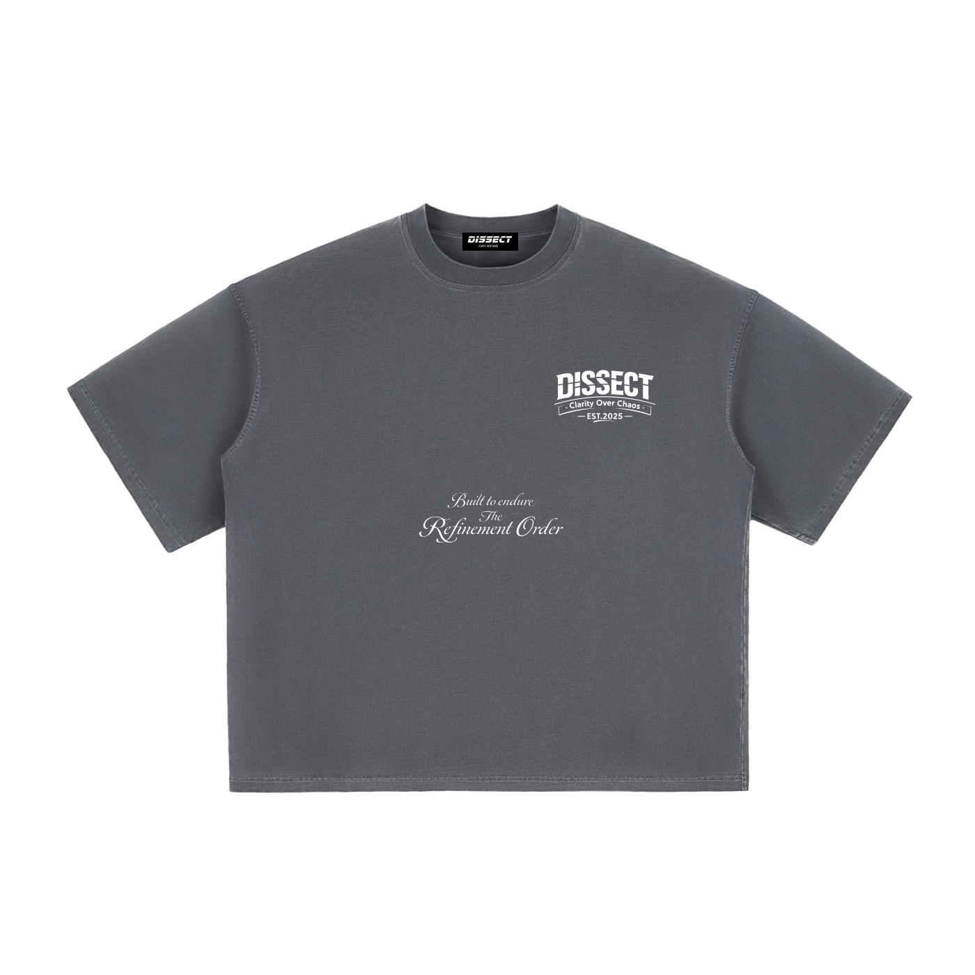 DISSECT VINTAGE REFINEMENT WASHED BOXY T-SHIRT HAZE GRAY