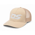 Dissect Clothing Sand Trucker Cap featuring premium construction, structured front panel, breathable mesh back, curved brim, adjustable fit, and minimalist design.