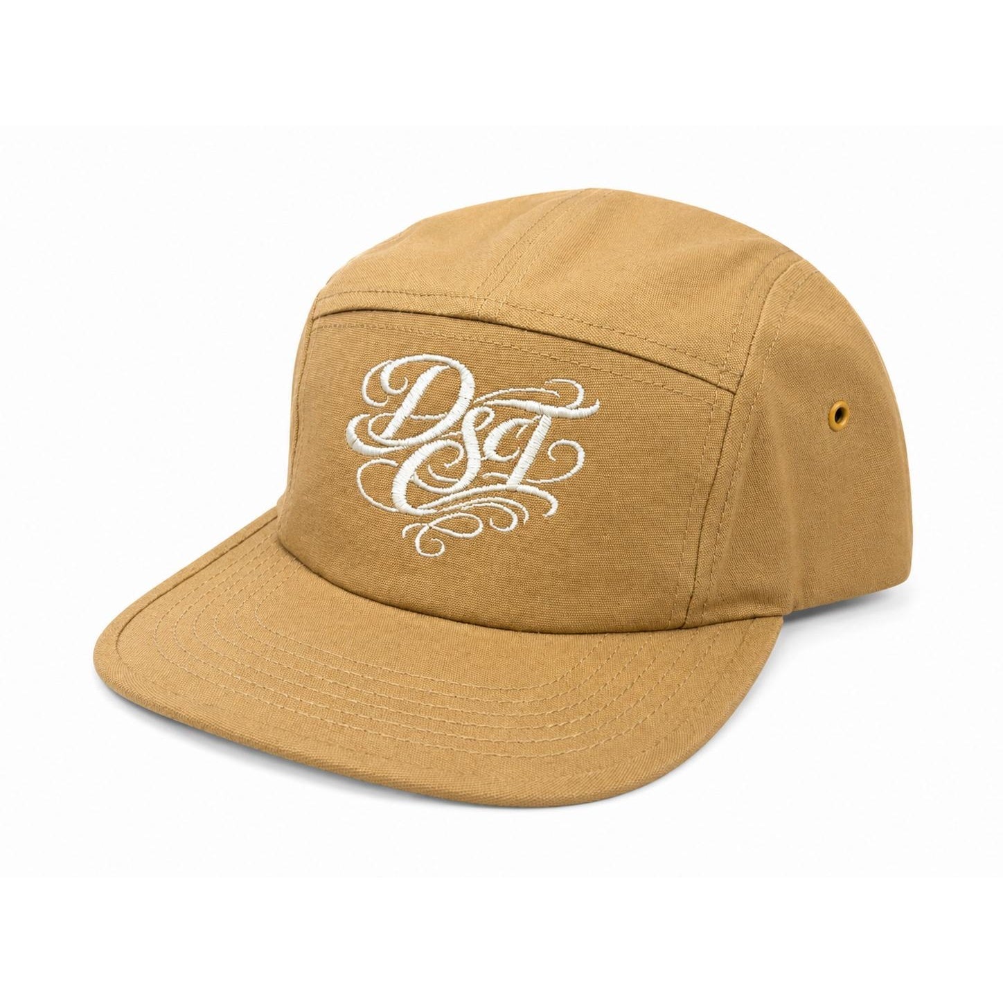Dissect Clothing DSCT Script Canvas Cap Sand featuring premium canvas construction, embroidered script logo, structured fit, curved brim, and versatile neutral colourway.