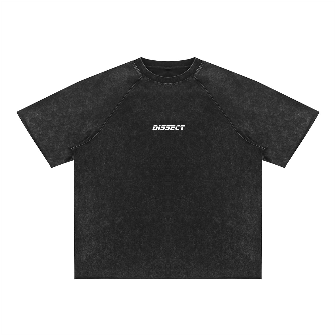 MINERAL WASH WAR EDGE DISSECT T-SHIRT BLACK